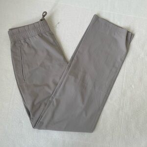 James Perse Trouser Khaki Grey Pants Elastic Waist 1/S Coastal High Waist Rise